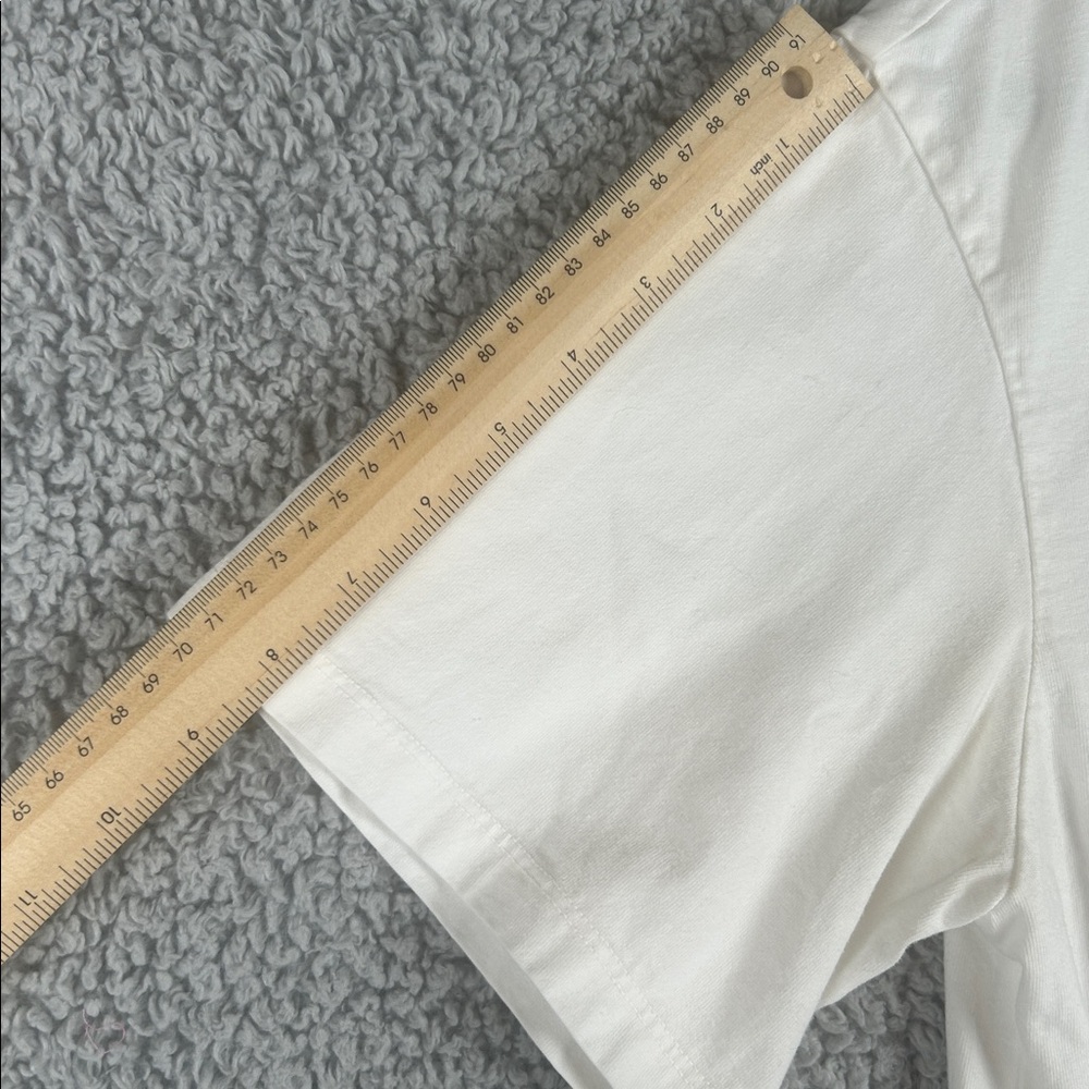 AGOLDE Salma Tee Crewneck Short Sleeve Cotton Relaxed White Top Size S - Picture 8 of 16
